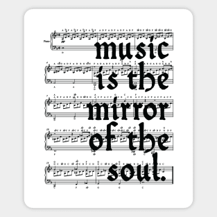 music is the mirror of the soul Magnet